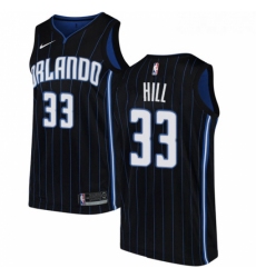 Youth Nike Orlando Magic 33 Grant Hill Authentic Black Alternate NBA Jersey Statement Edition
