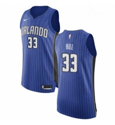 Youth Nike Orlando Magic 33 Grant Hill Authentic Royal Blue Road NBA Jersey Icon Edition