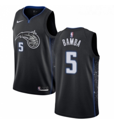 Youth Nike Orlando Magic 5 Mohamed Bamba Swingman Black NBA Jersey City Edition 