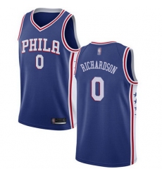 76ers  0 Josh Richardson Blue Basketball Swingman Icon Edition Jersey