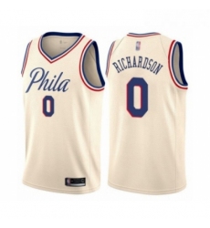 Youth Philadelphia 76ers 0 Josh Richardson Swingman Cream Basketball Jersey City Edition 