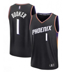 Men Phoenix Suns 1 Devin Booker Black Stitched Basketball Jersey Men Phoenix Suns 1 Devin Booker Black Stitched Basketball Jersey
