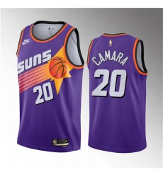 Men Phoenix Suns 20 Toumani Camara Purple 2023 Draft Classic Edition Stitched Basketball Jersey