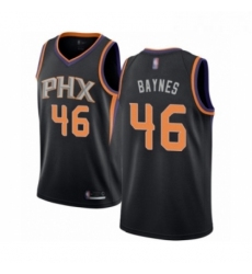 Mens Phoenix Suns 46 Aron Baynes Authentic Black Basketball Jersey Statement Edition 