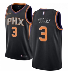 Womens Nike Phoenix Suns 3 Jared Dudley Swingman Black Alternate NBA Jersey Statement Edition