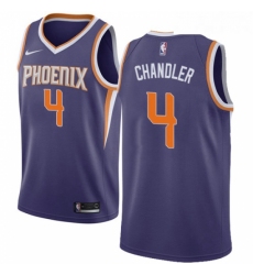 Womens Nike Phoenix Suns 4 Tyson Chandler Swingman Purple Road NBA Jersey Icon Edition