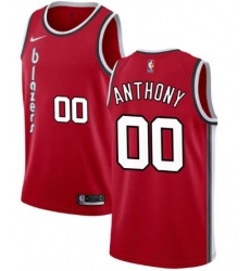 Men Nike Portland Trail Blazers 00 Carmelo Anthony Red City Red Swinman Jersey