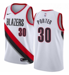 Womens Nike Portland Trail Blazers 30 Terry Porter Authentic White Home NBA Jersey Association Edition