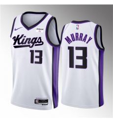 Men Sacramento Kings 13 Keegan Murray White 2023 24 Association Edition Swingman Stitched Basketball Jersey