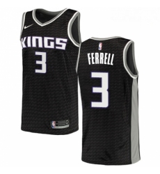 Mens Nike Sacramento Kings 3 Yogi Ferrell Swingman Black NBA Jersey Statement Edition 