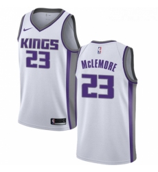 Youth Nike Sacramento Kings 23 Ben McLemore Swingman White NBA Jersey Association Edition 