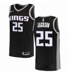 Youth Nike Sacramento Kings 25 Justin Jackson Swingman Black NBA Jersey Statement Edition 