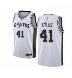 Womens San Antonio Spurs 41 Trey Lyles Swingman White Basketball Jersey Association Edition 