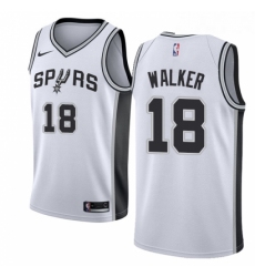 Youth Nike San Antonio Spurs 18 Lonnie Walker Swingman White NBA Jersey Association Edition 