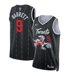 Men Toronto Raptors 9 RJ Barrett Black 2025 26 City Edition Stitched Basketball Jersey Men Toronto Raptors 9 RJ Barrett Black 2025 26 City Edition Stitched Basketball Jersey