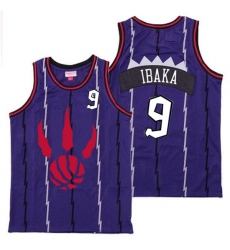 Raptors 9 Serge Ibaka Purple Throwback Jerseys