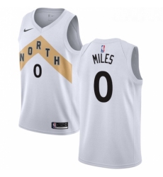 Womens Nike Toronto Raptors 0 CJ Miles Swingman White NBA Jersey City Edition 