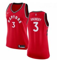 Womens Nike Toronto Raptors 3 OG Anunoby Authentic Red Road NBA Jersey Icon Edition 