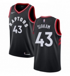 Womens Nike Toronto Raptors 43 Pascal Siakam Authentic Black Alternate NBA Jersey Statement Edition