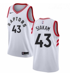 Womens Nike Toronto Raptors 43 Pascal Siakam Swingman White NBA Jersey Association Edition