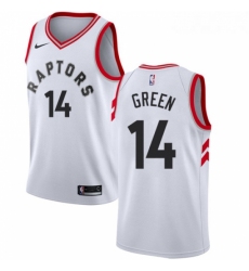 Youth Nike Toronto Raptors 14 Danny Green Swingman White NBA Jersey Association Edition 