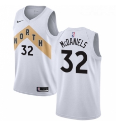 Youth Nike Toronto Raptors 32 KJ McDaniels Swingman White NBA Jersey City Edition 