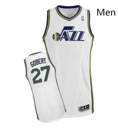 Mens Adidas Utah Jazz 27 Rudy Gobert Authentic White Home NBA Jersey