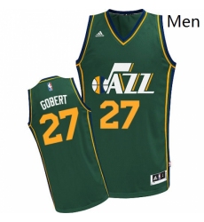 Mens Adidas Utah Jazz 27 Rudy Gobert Swingman Green Alternate NBA Jersey