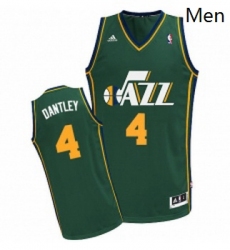 Mens Adidas Utah Jazz 4 Adrian Dantley Swingman Green Alternate NBA Jersey