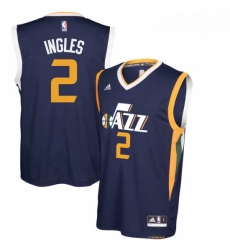 Utah Jazz 2 Joe Ingles Navy Blue New Swingman Road Jerse 