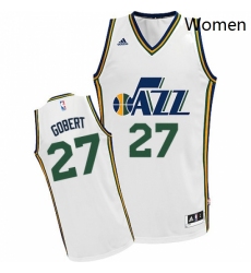 Womens Adidas Utah Jazz 27 Rudy Gobert Swingman White Home NBA Jersey