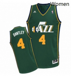 Womens Adidas Utah Jazz 4 Adrian Dantley Swingman Green Alternate NBA Jersey
