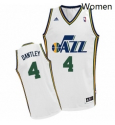 Womens Adidas Utah Jazz 4 Adrian Dantley Swingman White Home NBA Jersey