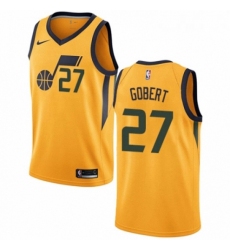 Womens Nike Utah Jazz 27 Rudy Gobert Swingman Gold NBA Jersey Statement Edition