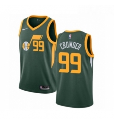 Youth Nike Utah Jazz 99 Jae Crowder Green Swingman Jersey Earned Edition 