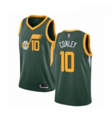 Youth Utah Jazz 10 Mike Conley Green Swingman Jersey Earned Edition 