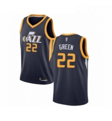 Youth Utah Jazz 22 Jeff Green Swingman Navy Blue Basketball Jersey Icon Edition 