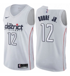 Mens Nike Washington Wizards 12 Kelly Oubre Jr Authentic White NBA Jersey City Edition