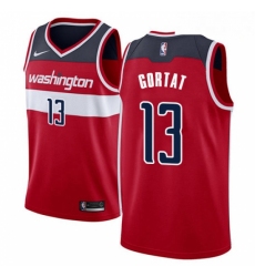 Mens Nike Washington Wizards 13 Marcin Gortat Swingman Red Road NBA Jersey Icon Edition