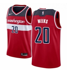 Mens Nike Washington Wizards 20 Jodie Meeks Swingman Red Road NBA Jersey Icon Edition 