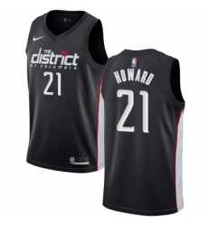 Mens Nike Washington Wizards 21 Dwight Howard Swingman Black NBA Jersey City Edition 