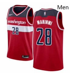 Mens Nike Washington Wizards 28 Ian Mahinmi Swingman Red Road NBA Jersey Icon Edition 