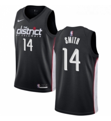 Youth Nike Washington Wizards 14 Jason Smith Swingman Black NBA Jersey City Edition