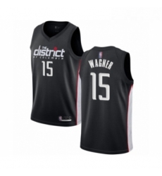 Youth Washington Wizards 15 Moritz Wagner Swingman Black Basketball Jersey City Edition 