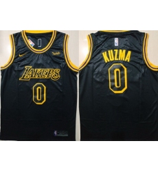 Lakers 0 Kyle Kuzma Black Nike City Edition Swingman Jersey