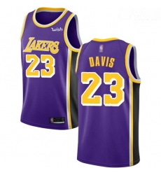 Lakers #23 Anthony Davis Purple Basketball Swingman Statement Edition Jersey