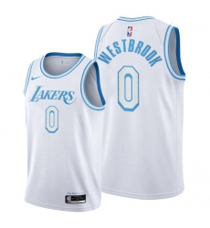 Youth Lakers Russell Westbrook 2021 trade white city edition jersey