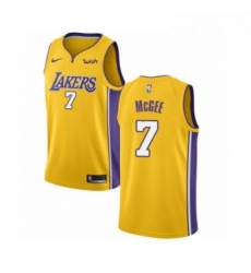 Youth Los Angeles Lakers 1 JaVale McGee Swingman Gold Basketball Jersey Icon Edition 