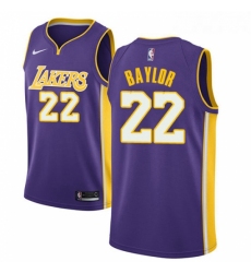 Youth Nike Los Angeles Lakers 22 Elgin Baylor Swingman Purple NBA Jersey Statement Edition