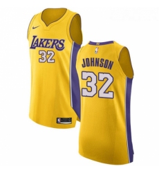 Youth Nike Los Angeles Lakers 32 Magic Johnson Authentic Gold Home NBA Jersey Icon Edition